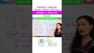 Phonics  Digraph  Trigraph  Blends  Reading Writing Spelling phonics english reading writing [upl. by Aisauqal]