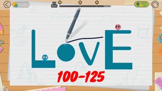 Love Balls Full Walkthrough 3 Stars Part 5 Levels 100  125 Unite Balls [upl. by Trenna]