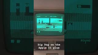 Dig Dug on the Apple II nostalgia retrocomputing apple [upl. by Yurt3]