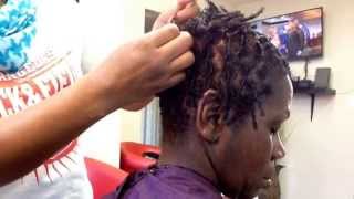 Rat tail comb twist out styling process [upl. by Arhoz]