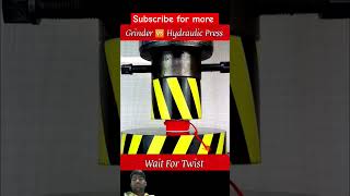 Grinder Vs Hydraulic press amazingfacts hydrolicpress hydrolikpress hydraulicpress cricket [upl. by Halford]