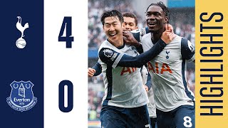 TOTTENHAM HOTSPUR 40 EVERTON  PREMIER LEAGUE HIGHLIGHTS  FOURMIDABLE DISPLAY AS SON SCORES TWO [upl. by Bert]