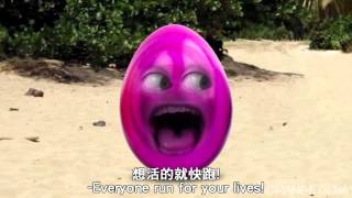 柳丁擱來亂 復活島中英文字幕內嵌版Annoying Orange  Easter Island [upl. by Aydiv67]