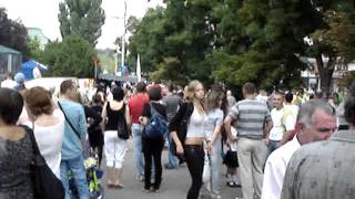 Tiraspol Girls Moldova Typical Beautiful Tiraspol Girl in City Center [upl. by Ymaj]