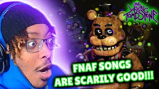 FIRST TIME LISTENING TO FNAF SONGS  The Living Tombstone FNAF Songs 1  6  REACTION [upl. by Inittirb]