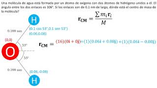 Física  Centro de masa  Ejemplo 2 [upl. by Ylicic900]