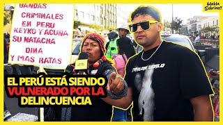 ENTREVISTAS EN EL PARO NACIONAL INDEFINIDO EN EL PERÚ  ESTADO DE EMERGENCIA [upl. by Inaluiak679]