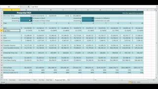 Investment Property Spreadsheet Real Estate Excel ROI Income NOI Template [upl. by Athallia]