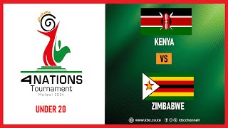 LIVE KENYA VS ZIMBABWE  4NATIONS TOURNAMENT II 22nd March 2024 II wwwkbccoke [upl. by Nesyla]