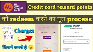 How to redeem au bank credit card reward points  redemption charges [upl. by Modestia]