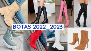 BOTAS DE MODA 20222023 TENDENCIA EN BOTAS  MODA OTOÑO INVIERNO [upl. by Kohcztiy346]