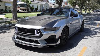 2024 mustang GT gets front APR carbon splitter and canards installed [upl. by Janna]