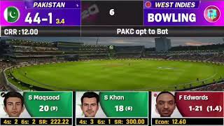 PAKISTAN CHAMPIONS VS WEST INDIES CHAMPIONS LIVE SCORE HIGHLIGHTS [upl. by Yruok]