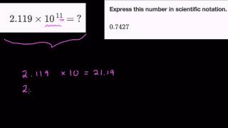 Scientific Notation on Khan Academy [upl. by Weidman]