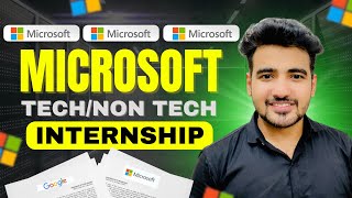 Microsoft Internships for Tech amp Non Tech College Students  EARN ₹50000Month Apply Now in 2024 [upl. by Heather]