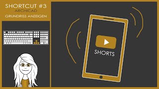 In den Grundriss wechselnGrundriss anzeigen  Hilfreicher shortcut in ArchiCAD  Serie 3  shorts [upl. by Elson]