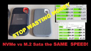 Sandisk Extreme NVMe external SSD you ARENT getting the advertised speeds USB 30 vs 32 V1 vs V2 [upl. by Jempty]