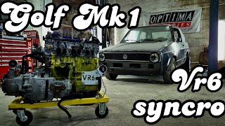 Golf 1 swap vr6 syncro  ON LUI MET 4 ROUES MOTRICES  présentation [upl. by Keram516]