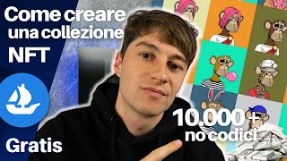 Come Creare una Collezione NFT 10000 Gratis e in Pochi Minuti [upl. by Adnawaj]