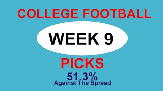 CFB Picks Watch Week 9 [upl. by Vitia]