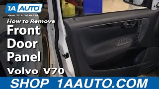 How To Remove Front Door Panel 0007 Volvo V70 [upl. by Aneg]