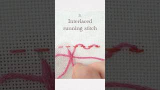 인터레이스드 러닝 스티치Interlaced Running stitch [upl. by Clementius739]