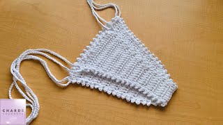 Crochet Bikini Bottom Pattern with Picot Border Tutorial  Moderate Coverage [upl. by Shorter606]