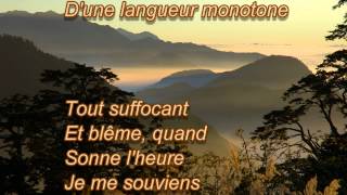 CHANSON DAUTOMNE DE PAUL VERLAINE LISONS LE POEME [upl. by Ellennej]