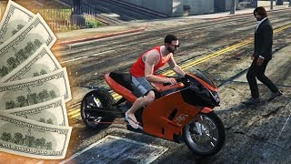 JE SUIS RICHE IL EST PAUVRE   GTA V NEW DLC BIKERS [upl. by Enaols84]