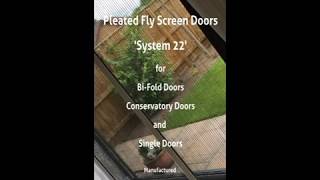 Pleated Fly Screen Doors [upl. by Ossie]