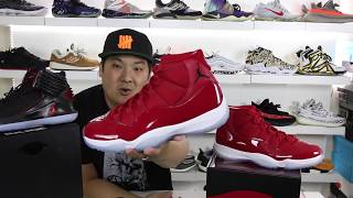 AIR JORDAN 11 RETRO GYM RED HOLIDAY 2017 UNBOXED [upl. by Eiaj793]