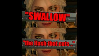 The Different reactions of Ciri depends how Geralt give description of the sword WITCHER ENDING [upl. by Narod222]