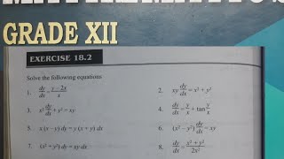 Differential EqGrade12 Ex182 part3IMPQ maths differentialequationsclass12 [upl. by Frum]