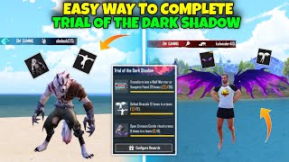 OMG🔥 GET FREE WOLF amp VEMPIRE SKIN EMOTE KILL MESSAGE  HOW TO COMPLETE TRIAL OF THE DARK SHADOW BGMI [upl. by Aisyle]