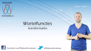 Transformaties van grafieken van wortelfuncties vwo B  WiskundeAcademie [upl. by Candra823]