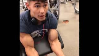 INSANE biceps on 20 year old Bodybuilder [upl. by Amadus]