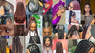 Newest🤩Braids Hairstyles for All Occasions Ghana Weaving Hairstyles Latest Cornrow Hair Do [upl. by Pomona239]