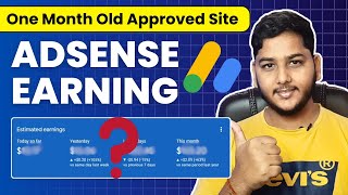 Google AdSense Earning Proof Of One Month Old Monetized Blog [upl. by Staal]