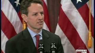 Geithner Revises Stimulus Plan [upl. by Kemme]