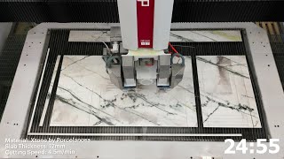 Only 25 minutes to get a finished Ceramic Kitchen Countertop with the double SawJet Breton Trinity [upl. by Darcie836]