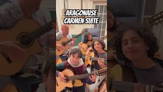 Aragonaise Carmen Suite on 4 Guitars  George Bizet shorts [upl. by Winters]