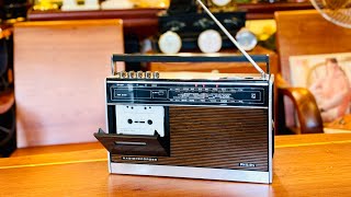 Siêu phẩm đài Mono Radio Cassette Philips Hà Lan Giá 5tr Dáng đẹp hát hay LH 0772020010 [upl. by Bluh137]