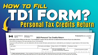 How to Fill TD1 Form 2022 [upl. by Ase799]