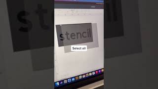 How To Make A Stencil In Cricut Design Space shorts [upl. by Adigirb384]