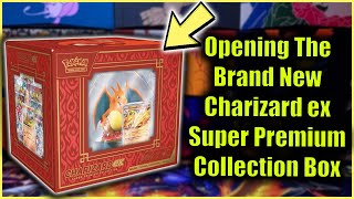 Opening The Brand New Pokémon TCG Charizard ex Super Premium Collection [upl. by Yokum]