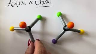 Tutorial Chiral vs Achiral molecules ASMR professor [upl. by Ritter987]