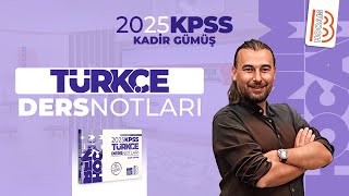 23 KPSS Türkçe  Cümle Türleri  Kadir GÜMÜŞ  2025 [upl. by Ingles]