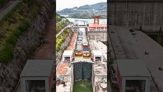 Ship Elevator In Panama Canal 😱 [upl. by Illil674]