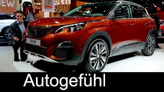 Allnew Peugeot 3008 ExteriorInterior preview SUV 2017 neu  Autogefühl [upl. by Pitarys]