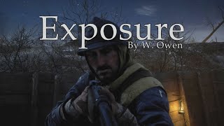 Exposure  by Wilfred Owen  Battlefield 1 Cinematic CC [upl. by Aynos165]